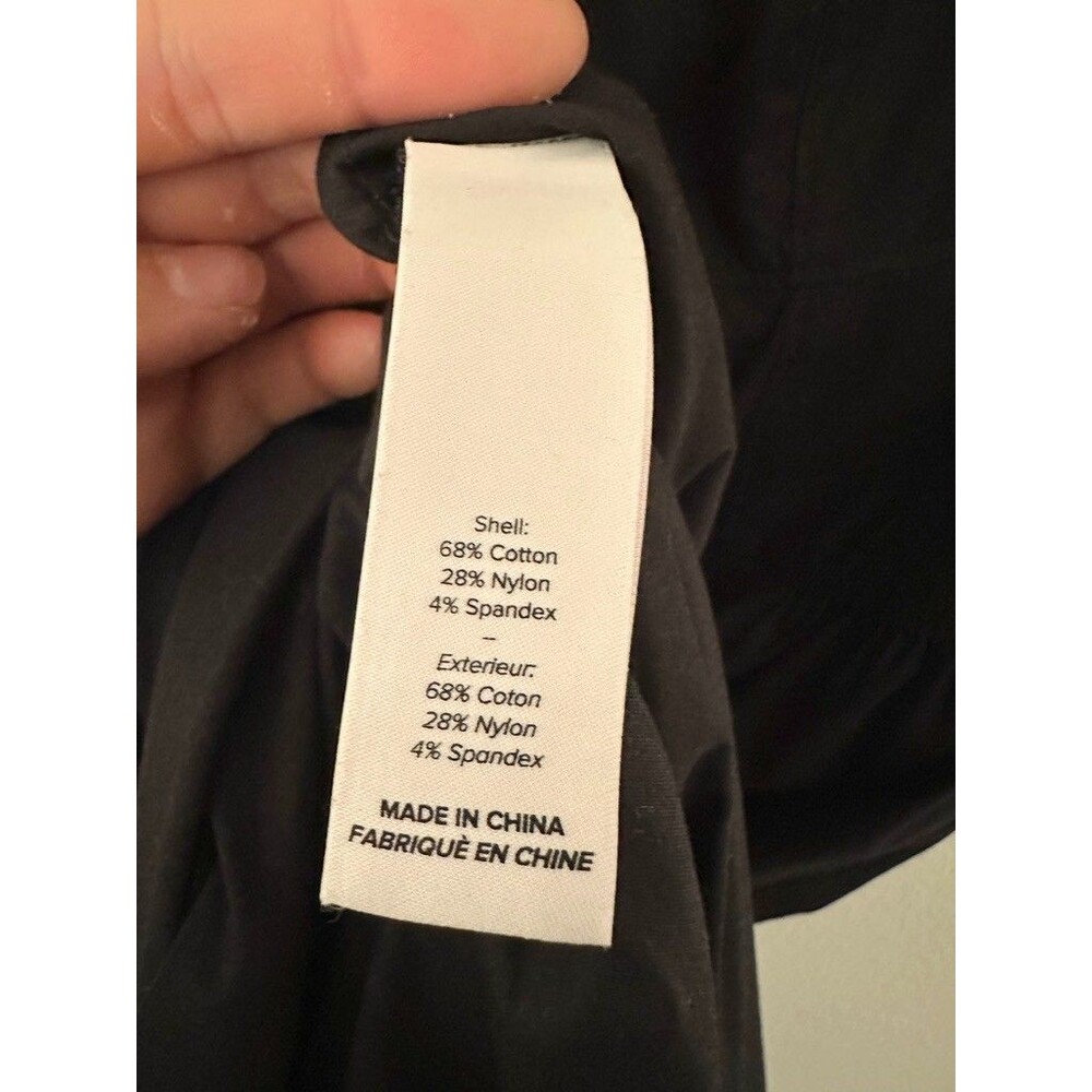 Cinq à Sept Benita Dress Tie Back Empire Waist Black Midi Cocktail Zip Womens 12 - Picture 10 of 12